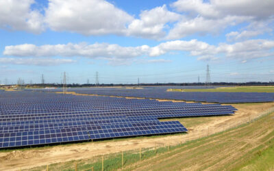 A solar farm BayWa r.e. operates in Norwich, England. Image: BayWa r.e.