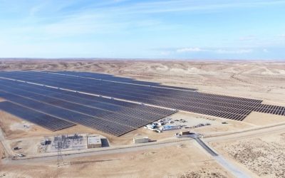 A large-scale solar farm in Israel's southern Negev Desert region, completed in 2018. Connecting new PV facilities is a challenge, Eitan Parnass said. Image: Belectric.