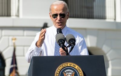 President Joe Biden gave a speech at the event yesterday. Image: President Biden via Twitter.