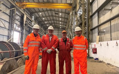 Some of the project team at the Brigg site. Image: Centrica.
