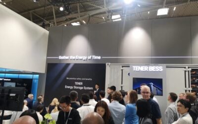 CATL showcasing its latest BESS product at Intersolar / Smarter E Europe 2024 in Munich today. Image: Solar Media.
