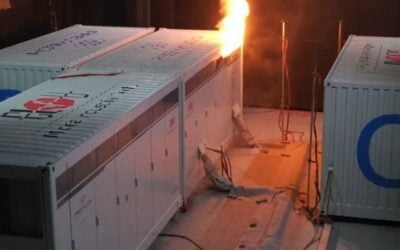 All four 20ft units were fully charged and placed in close proximity. Images: CLOU Electronics.