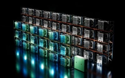Rendering of the layout of the CMBlu SolidFlow system which will be installed at Mercedes-Benz's production plant in Rastatt. Image: CMBlu