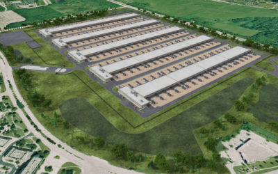 Rendering of a hyperscale data centre campus currently under construction in ComEd territory in Illinois, US. Image: Compass Data Centers.