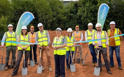 Conrad Energy breaking ground on another recent UK project site. Image: Conrad Energy.