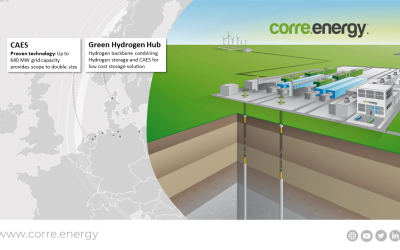 Compressed air sites on the northern coast of Europe could provide large amounts of storage capacity, Corre Energy believes. Image: Corre Energy.