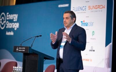 Salim Mazouz, DCEEW's Office of the Capacity Investment Scheme branch head, speaking at Energy Storage Summit Australia 2024 in May. Image: Solar Media
