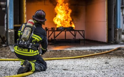 Module-level fire testing.  Image: ESRG.