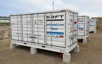 Part of the 61MW installation by Saft for TotalEnergies at Dunkirk, France. Image: Saft.