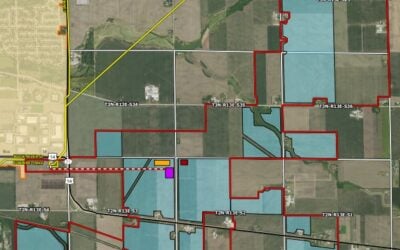 Technical drawing of the Dawn Harvest project, taken from CPNC application. Image: Invenergy