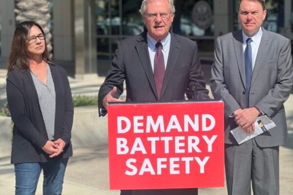 San Diego County Supervisor Jim Desmond advocating for his BESS moratorium legislation, which has so far not been taken up. Image: Jim Desmond via Facebook.