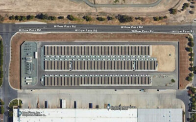 A satellite view from Google Maps of the Diablo energy storage project in Pittsburg, California. Image: Google Maps.