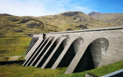 View of Cruachan Dam at the site in Argyll, Scotland. Image: Drax.