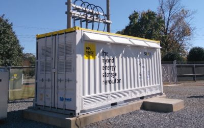 An ultracapacitor system at Duke Energy's testing facility in Mount Holly, North Carolina. Image: Duke Energy.