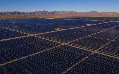 Most curtailment in California happens in Spring, when days get longer and brighter but temperatures haven't risen to the peak summer levels. Image: The Palen Solar project via Business Wire.