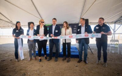 Ribbon cutting to inaugurate the Scarlet Solar I project on 17 July in Fresno, California, US. Image: EDP Renewables NA.
