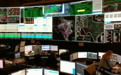 An Electricity Reliability Council of Texas (ERCOT) control room. Image: ERCOT.
