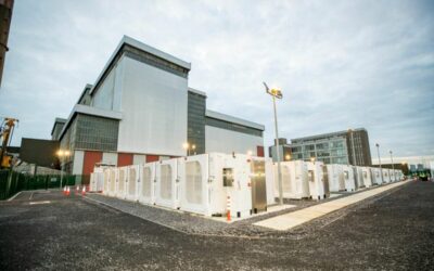 A 75MW/150MWh BESS project in Poolbeg, in the Republic of Ireland's capital Dublin. It was inaugurated earlier this year and is owned by ESB Network's parent group ESB. Image: ESB.