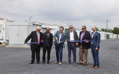 Ribbon-cutting for Prospect Power Storage, PJM's biggest standalone BESS to date. Image: Elevate Infrastructure