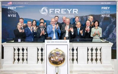 FREYR listed on the New York Stock Exchange in July. Image: NYSE.