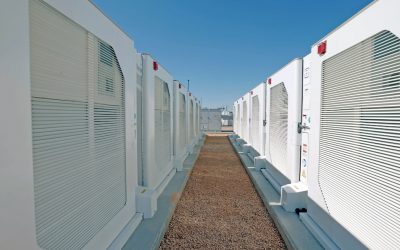 Fluence Cube units at one of the company's Gridstack utility-scale BESS projects. Image: Fluence.