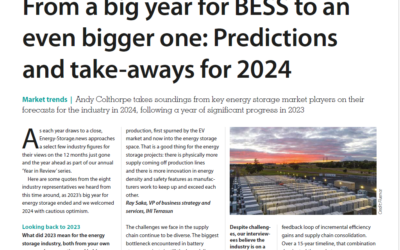 From a big year for BESS to an even bigger one Predictions and take-aways for 2024
