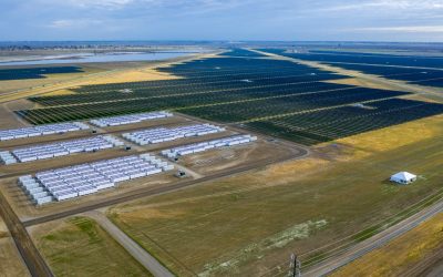 Slate, a recently-completed large-scale California solar-plus-storage project. Image: Goldman Sachs Renewable Power.