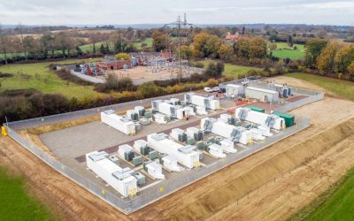 Gresham House's 40MW Glassenbury BESS project, one of the early projects added to its portfolio after a win in the historic 2016 EFR tender from National Grid. Image: Gresham House.