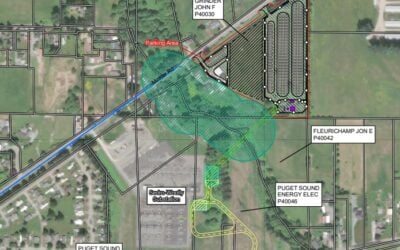 Plan of Tenaska's proposed Goldeneye BESS site, taken from Washington EFSEC documents. Image: Tenaska