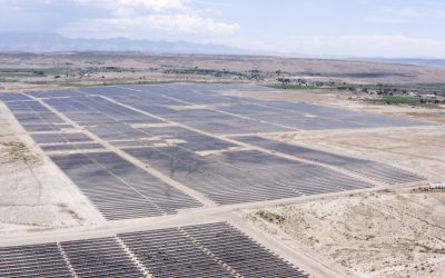 Graphite Solar in Utah's Carbon County, one of the other two solar projects the pair have contracted for. The 104MWdc/80MWac project, owned by Greenbacker and developed by rPlus, recently went into commercial operation. Image: Greenbacker.