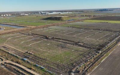 Green & Clean Power has begun construction on the renewables-plus-storage plant at sister company Hybar's recycled steel mill in Osceola, Arkansas. Image: PRNewsfoto/Green & Clean Power