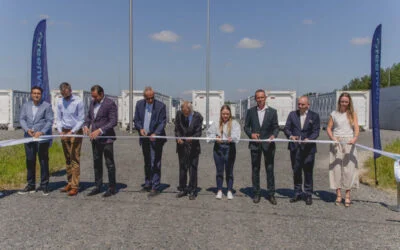 Ribbon-cutting for the Turośń Kościelna battery storage project. Image: Natalie Radke / Greenvolt Power