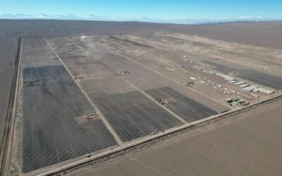 Gabriela, the fourth phase of Grenergy's Oasis de Atacama project, currently under construction. Image: Grenergy