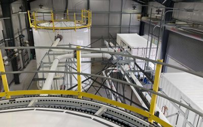 Interior at the first 500kW/2,500kWh commercial-scale test facility for Lockheed Martin's Gridstar Flow product. Image: Lockheed Martin.