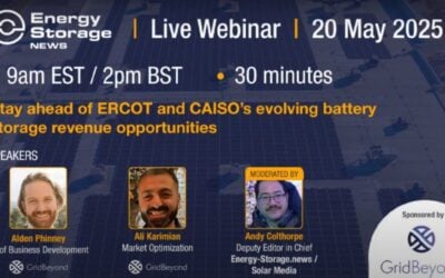 Gridbeyond ERCOT CAISO May webinar landing page