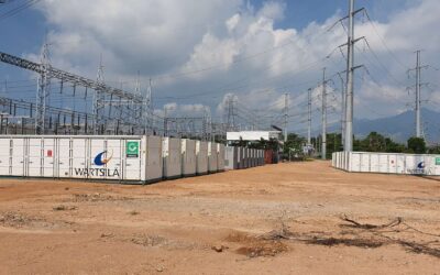 Grid-scale battery storage project in the Philippines. Image: Wartsila.