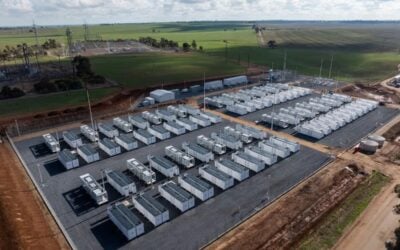 The Templers BESS project in South Australia, which went into commercial operation in December. Image: HDRE