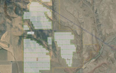 Site layout of Hawthorne's project, as seen in documents submitted to Grant County. Image: HWNRE