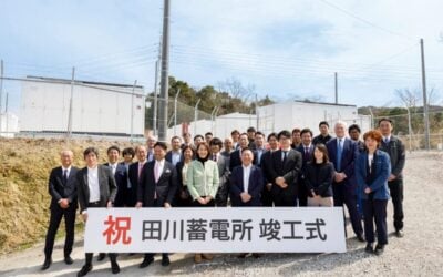 The 24 March ceremony, celebrating the start of operations at Tagawa BESS. Image: Hexa Energy Services