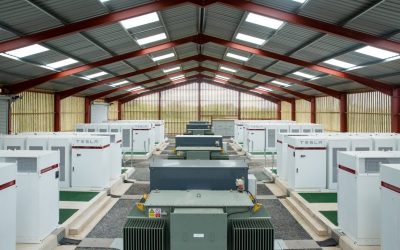 Inside Zenobe's Hill Farm BESS project in the UK. Image: Zenobe.