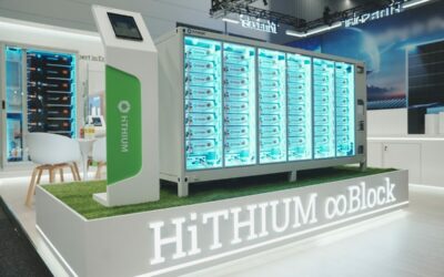 A model of Hithium's new 5MWh BESS solution, which fits into a standard 20ft container. Image: Businesswire