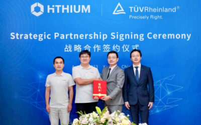 TÜV Rheinland and Hithium representatives at the agreement's signing ceremony in Xiamen. Image: Hithium.