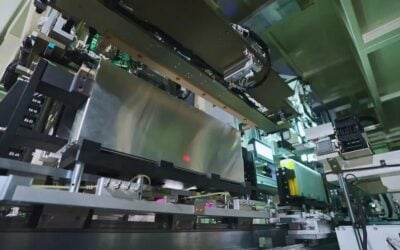 Hithium’s Chongqing manufacturing base producing the Cell 1175Ah. Image: Hithium.
