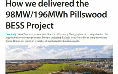 How we delivered the 98MW 196MWh Pillswood BESS Project