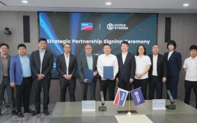 HyperStrong and SMA aim to develop more standardised, scalable and globally adaptable solutions, the two companies said. Image: HyperStrong