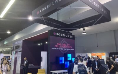 KORE Power at the 2024 RE+ renewable energy and storage trade event in Anaheim, California, last September. Image: Andy Colthorpe / Solar Media
