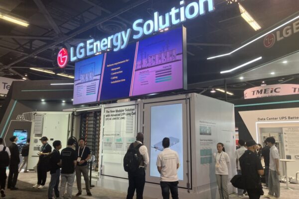 LG Energy Solution exhibition stand at the 2024 edition of RE+. It and fellow South Korean companies Samsung SDI and SK On are among the earliest to market suppliers of domestic content in the US BESS market. Image: Andy Colthorpe / Solar Media