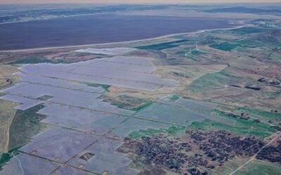 A rendering of Octopus Australia's 486MWh Blind Creek project. Image: Habitat Energy.
