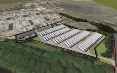 Fidra Energy's West Burton C project in Nottinghamshire is located on the site of the former West Burton coal power station. Image: Fidra Energy.