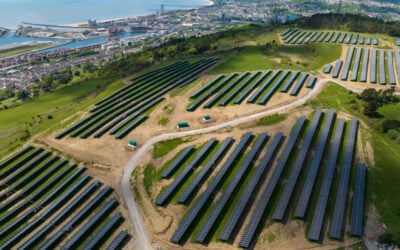Innova's existing Carn Nicolas solar PV project. The developer has submitted for approval the largest co-located solar PV and BESS project in the UK to date. Image: Innova Renewables